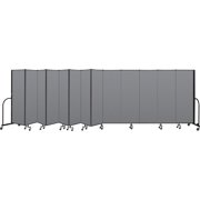 Screenflex 13-Panel FREEstanding Portable Room Dividers 6'H x 24'1L Grey CFSL6013DG