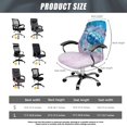 thumbnail image 7 of POLERO Brushed Elastic Fabric All-in-One Office Swivel Chair Protector Cover for Home Indoor Workspace, Anti Slip Non Slip Computer Chair Cover, Galaxy Sea Turtle, 7 of 7