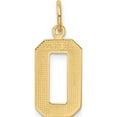 thumbnail image 4 of 14K Yellow Gold Medium Polished Number 0 Charm (17.9 X 9.56) Made In United States mp00, 4 of 6