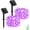 Purple, variant on PETGLE Halloween String Lights Outdoor Waterproof, Solar Fairy Lights 16.4ft 50LED 8 Modes Orange Halloween Lights for Yard Outside Pathway Patio Party Backyard Decorations
