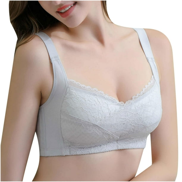 Bras Ladies Comfortable Breathable No Steel Ring Sexy Lace Appear Small  Adjustment Lift Bra Woman Underwear 