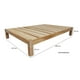 thumbnail image 2 of Base Para Cama Matrimonial Muebles GM Tradicional Desarmable Madera de Pino Natural Con Laca Transparente, 2 of 6
