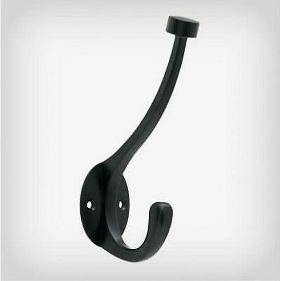 Liberty B34865J-FB Flat Black 5 5/8" Pilltop Coat, Hat, Robe Hook