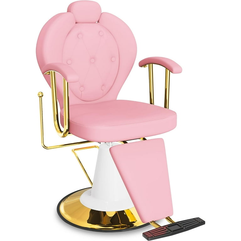 Baasha Reclining Salon Chair for Barber, Beauty, Tattoo Shops