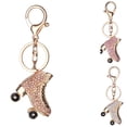 thumbnail image 4 of braveheart Roller Skates Shoe Crystal Keychain Handbag Pendant Keys Holder Handbag Pendant Keys Holder Rhinestone Keyring, 4 of 8