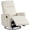 Beige, variant on Costway 360° Swivel Rocking Chair with Cushioned Back, Seat & Footrest for Living Room Gray