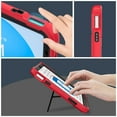 thumbnail image 4 of Decase for Apple iPad 10th Generation 10.9" 2022 Shockproof Absorption High Impact Resistant Hybrid Protective Tablet Cases Cover with Kickstand for 10.9 Inch 2022, Red/black, 4 of 8