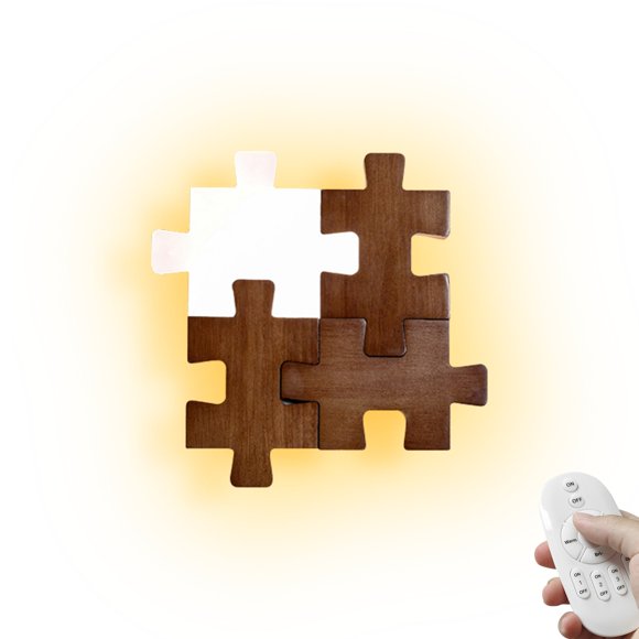 FSLIVING Rechargeable Battery Operated Wall Sconces Minimalist Patchwork LED Light