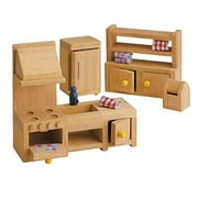 Small World Toys, Wooden, Child, Ryan's Room Dollhouse Kitchen Furniture Set, 8-Piece