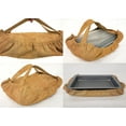 thumbnail image 2 of Faux Burlap Casserole Baking Pan or Pie Plate Cozy and Carrier by Penny's Needful Things (Large Casserole Carrier) (Orange), 2 of 4