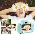 thumbnail image 3 of Cámara digital para niños Pantalla LCD de 2 pulgadas con zoom Cámara digital para niños Grabadora de dibujos animados recargable, verde Inevent EL000934-03B, 3 of 7