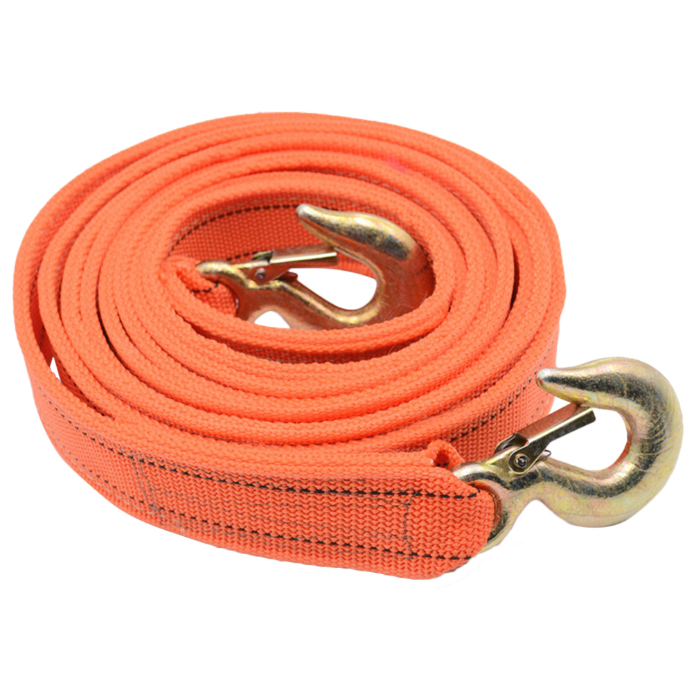 Frcolor Rope Strap Tow Towing Vehicle Car Nylon Hook Strengthened Truck