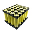 thumbnail image 4 of Battery Cells Plastic Holder 4x5 Slots Rechargeable Batteries Stand Rack Storage Bracket, 4 of 8