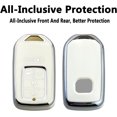 thumbnail image 3 of Key Fob Cover Compatible with Honda Accord Civic CRV HRV CRZ Fit Odyssey Passport Pilot Keychain Case Holder Protector,White, 3 of 7