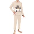 thumbnail image 2 of DISNIMO Cute Cat Pajamas for Kids Boys Pajama Sets Size 3-4 Boys Pjs Set for Boys 2 Piece Pajamas Set for Boys Long Sleeve Pj Sets Kids Soft Pajamas Boys Fall Pajama Set for Girls And Boys Pj Set, 2 of 7