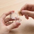 thumbnail image 4 of Dog Hair Storage Keychain, Clear Puppy Shaped Pet Fur Keepsake Capsule Pendant, Portable Pet Hair Memorial Holder Key Ring, Sentimental Gift for Dog Lovers, 4 of 8