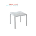 thumbnail image 1 of Mesa De Plastico 75x75 Cm Desmontable Cuadrada BARU gris 6.49 pulg Pido Todo MSA1-BRU, 1 of 5