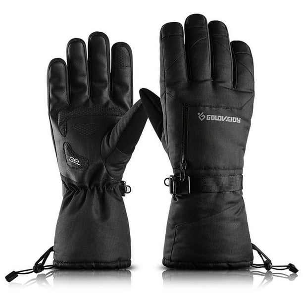 Eigraketly Guantes de invierno Dulce regalo Resiliencia Mitones para exteriores Suministros de ciclismo ajustables Equipo deportivo Ropa de ciclismo Ciclismo Negro/M Eigraketly OD025879-06