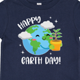 thumbnail image 4 of Inktastic Happy Earth Day Cute Smiling Planet Earth with Tree Boys or Girls Baby T-Shirt, 4 of 5