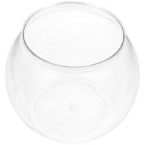 Hytrove Clear Plastic Fish Bowls Round 1Pcs 5.89X5.89X5.11in