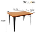 thumbnail image 3 of Mesa De Comedor Tolix Rectangular 120x80 By BELLAIR, 3 of 5