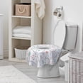 thumbnail image 2 of Scheam 20 Pcs Individually Wrapped Toilet Seat Covers for Toddlers and Adults,Extra Large Dinosaur Paper Potty Training Liners for Kids, Portablewith Non-Slip Adhesives, Potty Shield,Unisex, 2 of 7