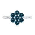 thumbnail image 4 of London Blue Topaz Flower Cluster Ring (1.25 CT, AAA Quality, Rosec Jewels), 925 Sterling Silver, US 8.50, 4 of 8