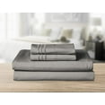 thumbnail image 3 of Elegant Comfort Luxury Microfiber 4-Piece Full Sheet Set, 1500 Series, Wrinkle & Fade Resistant, Grey, 3 of 5