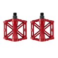 thumbnail image 2 of LOVIVER Bike Flat Pedals, Non- Ultralight Platform Pedals, 3 Bearing Pedals Red, 2 of 8
