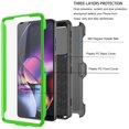 thumbnail image 4 of eBizWare Moto G Stylus 5G 2024 Case, with [Built-in Screen Protector] and Belt Clip Holster, Shockproof Heavy Duty Protective Kickstand Phone Case Cover for Motorola Moto G Stylus 5G 2024 - Green, 4 of 9