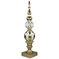 thumbnail image 3 of Northlight Ball Finial Commercial Size Christmas Decoration 48" - Gold and White, 3 of 7
