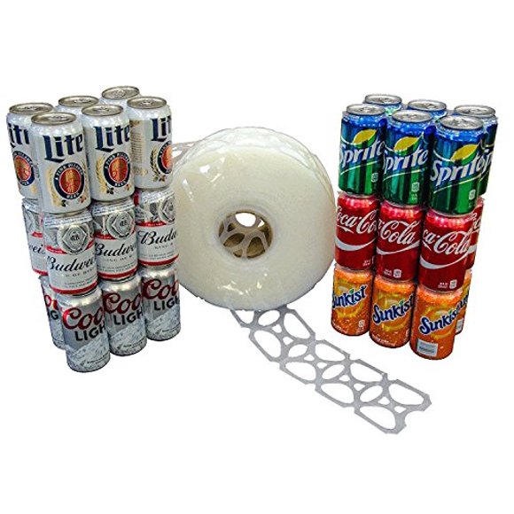 1000 Count Roll 6-Pack Rings Universal Fit - Fits all 12oz Beer Soda Cans