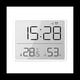 thumbnail image 1 of TermóMetro HigróMetro Digital con Reloj Monitor de Humedad Temporizador Alarma para Oficina en Casa HabitacióN de Blanco, 1 of 8
