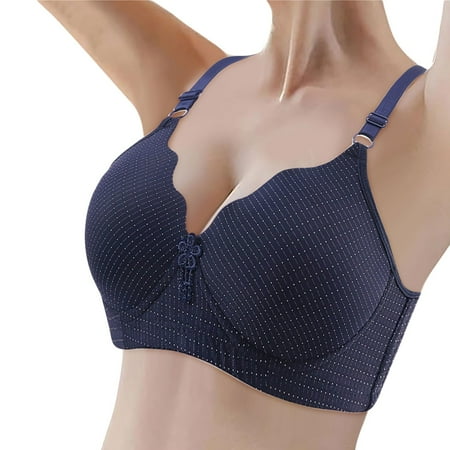 Women Bras Seamless Push Up Bralettes Sports Gym Support Wide Strap Basic Sleeping Bras