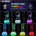 thumbnail image 2 of My Hero Academia Toys 3D Night Light, 2 Pattern 16 Colors Anime Table Lamp with Remote Control Kids Bedroom Decoration, Creative Lighting Perfect Souvenir Gifts for Christmas and Birthday, 2 of 5