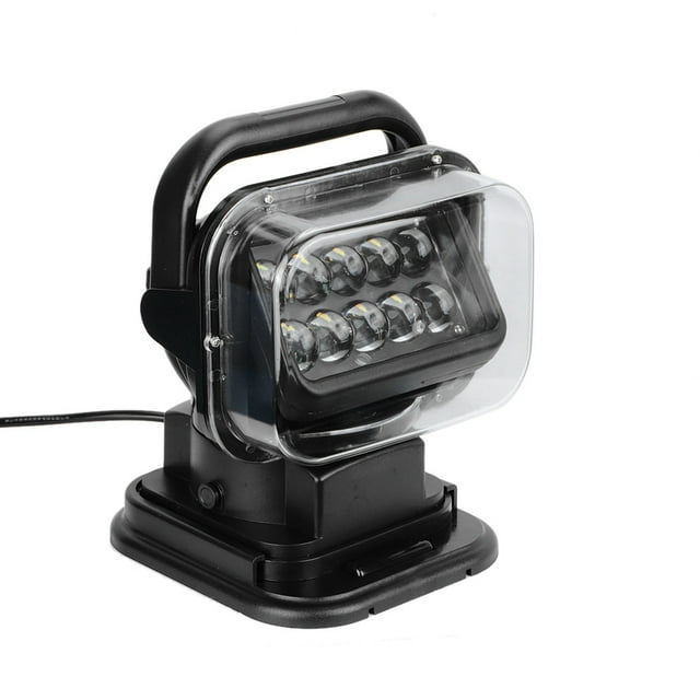 Luz LED negra de 50W, reflector con Control remoto, lámpara de trabajo de alto brillo para coche, yate, SUV