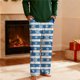 thumbnail image 4 of Pantalones de pijama largos para hombre, informales, con estampado a cuadros, holgados, deportivos, elásticos, rectos, vintage, con bolsillos, 4 of 9