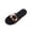 Coffee, variant on Women Metal Buckle Decor Single Strap Flat Slide Sandals Open Toe Slip On Summer Beach Casual Slippers