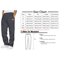 thumbnail image 3 of lcziwo Mens Gray Sweatpants with Pockets Drawstring Waist Baggy Joggers Athletic Pants Fleece Open Bottom Straight Leg Sweat Pant Gray,M, 3 of 9