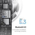 thumbnail image 4 of Baseus True Wireless Earbuds 33H Playtime Bluetooth Ear Buds IPX5 Waterproof In-Ear Earphones with Mic, E20 White, 4 of 10