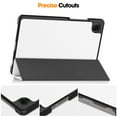 thumbnail image 2 of Galaxy Tab A9 Case, Allytech Trifold Multi Angle Viewing Stand Smart Cover Auto Sleep Wake Flip Folio Lightweight Slim Case for Galaxy Tab A9 8.7 Inch 2023 Model Tablet (X110/X115/X117), White, 2 of 9