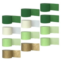 Hemoton 12 Rolls Avocado Green Crepe Paper Streamers For Party Birthday Wedding Baby Shower Suitable For Balloon Decoration And Present Wrapping