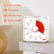 Conchstar 60 Minute Visual Timer for Kids, Countdown Timer for Classroom & Kitchen, Desk Timer for Study, Time Manager Tool for Kids with Fruit Pattern (Orange)