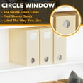 thumbnail image 4 of SpaceAid 3 Pack Bed Sheet Organizers and Storage Foldable Sheet Organizer for Linen Closet Sheets Set Folder Keeper with Window XL (Queen & King Size) Bedding Container (Beige 3 Pack), 4 of 5