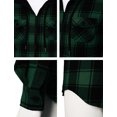 thumbnail image 5 of H2H Mens Casual Hoodie Zip up Jackets Check Patterned Long Sleeve with Front Pockets GREEN US XL/Asia 2XL (CMOJA117), 5 of 6