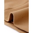 thumbnail image 5 of Agnes Orinda Women's Plus Size Winter Coats Single Breasted Lapel Belted Midi Pea Coats with Pocket 1X Camel, 5 of 6