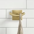 thumbnail image 2 of KRAUS Ventus Bathroom Robe and Towel Double Hook in Brushed Gold, 2 of 9