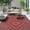 PD33-REDGREY, variant on KUETH 6' x 9' Outdoor Rug Waterproof for Patio Carpet Plastic Reversible Straw Outdoor Rug for Camping Picnic Geometric Mat ,Black & Brown