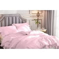 thumbnail image 4 of 1 Piece Luxury Vintage Ruffle Pattern Comforter By D.N.G. BEDDINGS Premium Super Soft, All Season, 800 Thread Count 100% Egyptian Cotton King/California King Size Light Pink Color, 4 of 8
