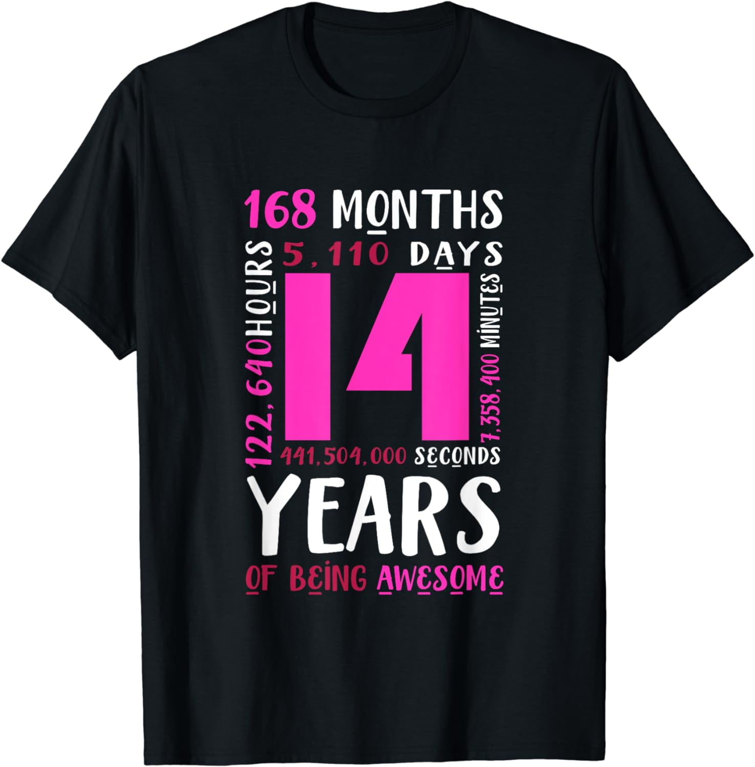 14th Birthday Shirt Girls Daughter Niece Gifts 14 Year Old T-Shirt